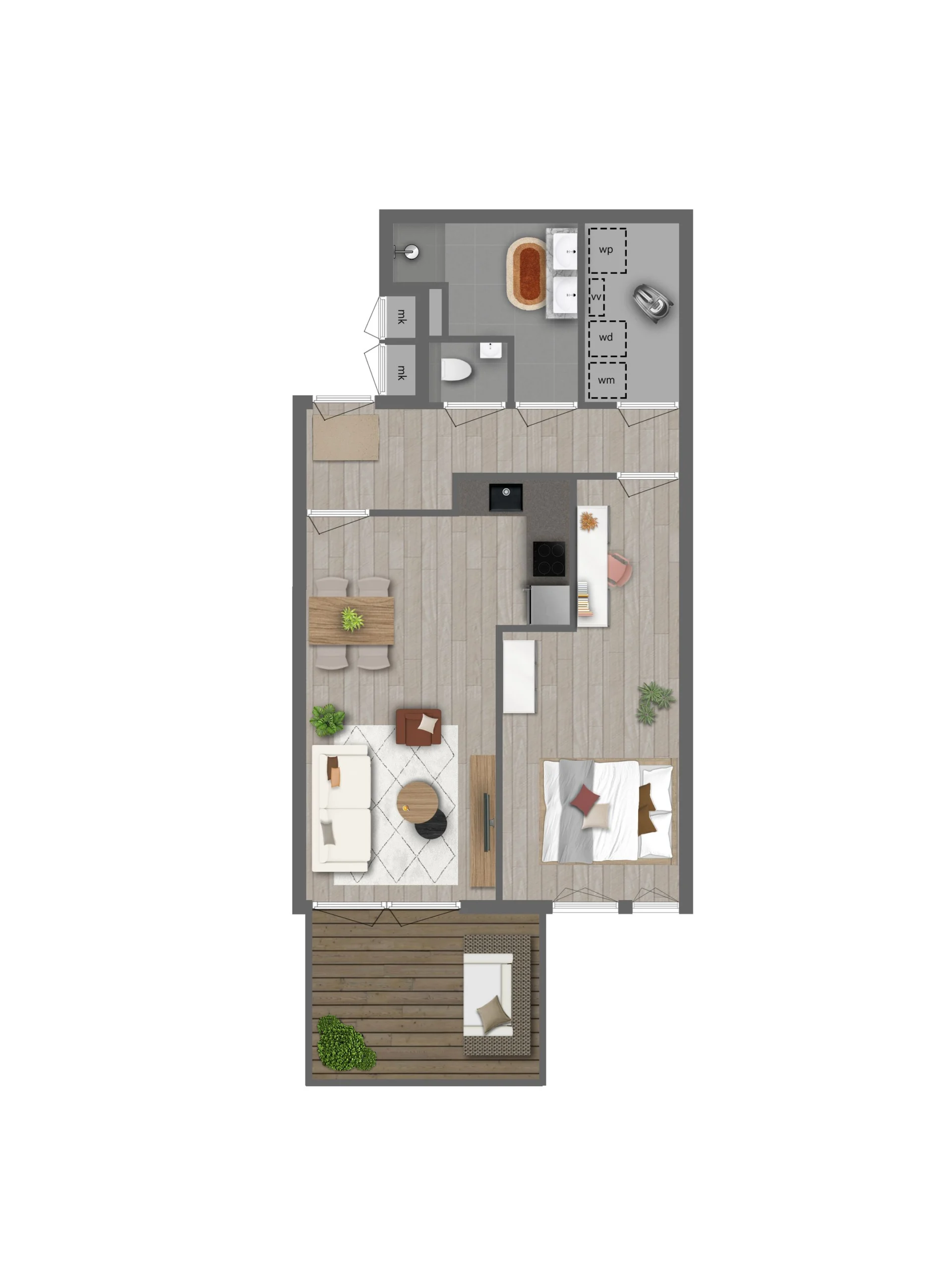 Appartement te huur