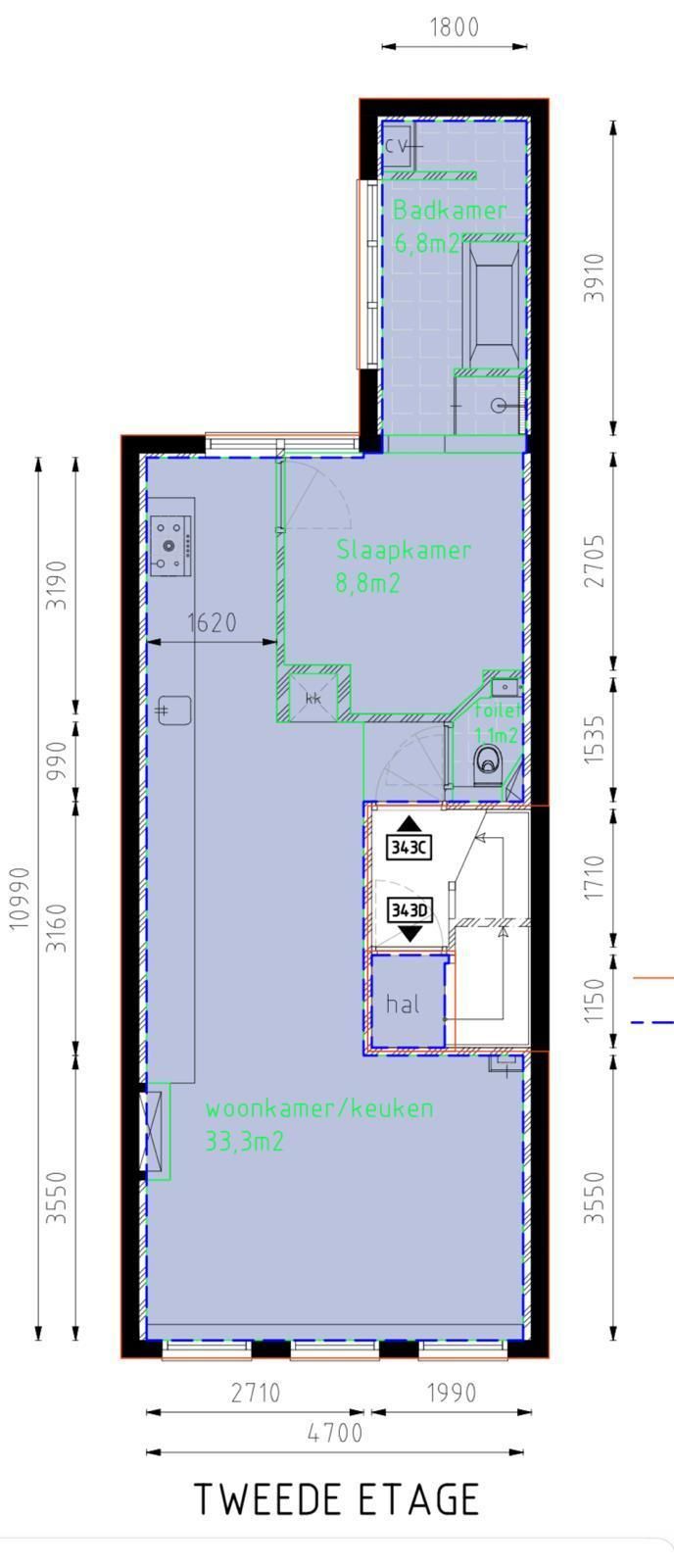 apartment for rent in Gelrestraat 99- 1079MZ Amsterdam Kop Zuidas Amsterdam