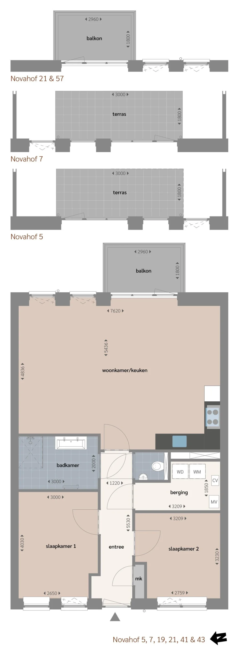 Appartement te huur