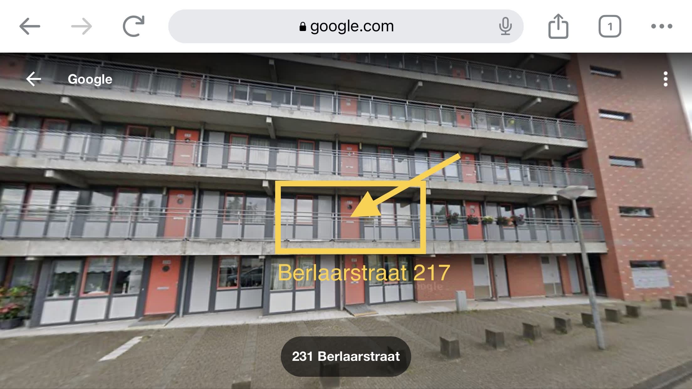 Galerijflat in Amsterdam