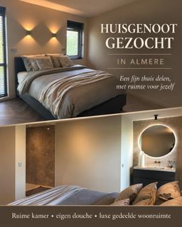 Ruime kamer met eigen douche in luxe woning